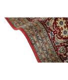 Hand Knotted Tabriz Wool & Silk Rug 8' 0" X 11' 3" 8' 0" X 11' 3" (244 X 343) / Peach / Red