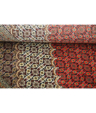 Hand Knotted Tabriz Wool & Silk Rug 8' 0" X 11' 3" 8' 0" X 11' 3" (244 X 343) / Peach / Red