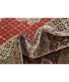 Hand Knotted Tabriz Wool & Silk Rug 8' 0" X 11' 3" 8' 0" X 11' 3" (244 X 343) / Peach / Red