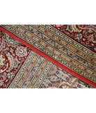 Hand Knotted Tabriz Wool & Silk Rug 8' 0" X 11' 3" 8' 0" X 11' 3" (244 X 343) / Peach / Red