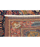 Tabriz 4'6'' X 6'9'' Hand-Knotted Wool Rug 4'6'' x 6'9'' (135 X 203) / Blue / Rust