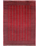 Bokhara 12' 2" X 17' 0" Hand-Knotted Wool Rug 12' 2" X 17' 0" (371 X 518) / Red / Black