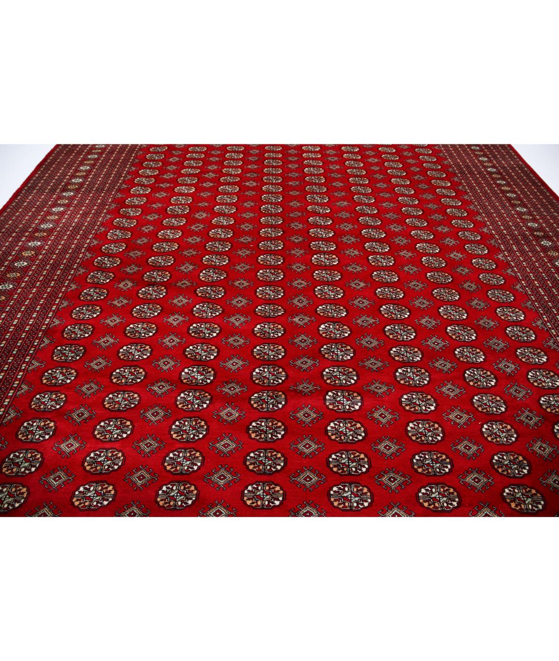 Bokhara 12' 0" X 17' 11" Hand-Knotted Wool Rug 12' 0" X 17' 11" (366 X 546) / Red / Black