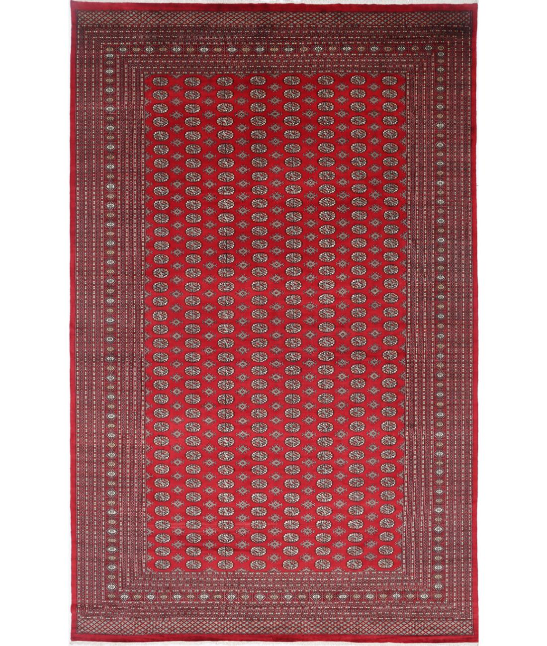 Bokhara 12' 1" X 18' 11" Hand-Knotted Wool Rug 12' 1" X 18' 11" (368 X 577) / Red / Black