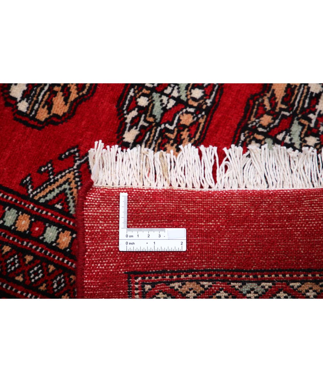 Bokhara 12' 1" X 17' 10" Hand-Knotted Wool Rug 12' 1" X 17' 10" (368 X 544) / Red / Black
