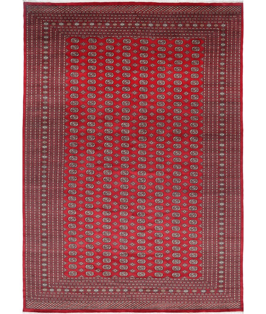 Bokhara 12' 0" X 17' 5" Hand-Knotted Wool Rug 12' 0" X 17' 5" (366 X 531) / Red / Black