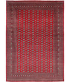 Bokhara 12' 0" X 17' 5" Hand-Knotted Wool Rug 12' 0" X 17' 5" (366 X 531) / Red / Black