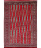 Bokhara 12' 0" X 17' 9" Hand-Knotted Wool Rug 12' 0" X 17' 9" (366 X 541) / Red / Green