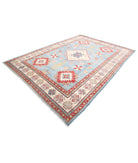 Kazak 8' 2" X 11' 6" Hand-Knotted Wool Rug 8' 2" X 11' 6" (249 X 351) / Blue / Ivory