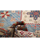 Kazak 8' 2" X 11' 6" Hand-Knotted Wool Rug 8' 2" X 11' 6" (249 X 351) / Blue / Ivory