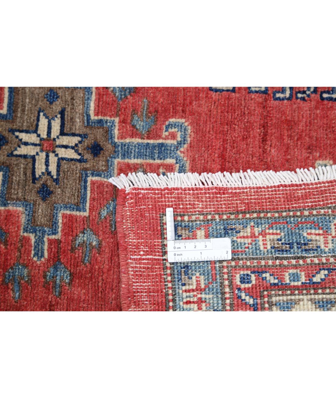 Kazak 8' 11" X 11' 2" Hand-Knotted Wool Rug 8' 11" X 11' 2" (272 X 340) / Red / Ivory