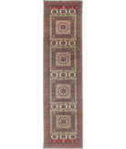 Kazak 4' 11" X 19' 5" Hand-Knotted Wool Rug 4' 11" X 19' 5" (150 X 592) / Red / Ivory