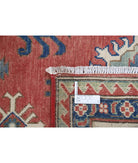 Kazak 7' 4" X 9' 3" Hand-Knotted Wool Rug 7' 4" X 9' 3" (224 X 282) / Red / Ivory