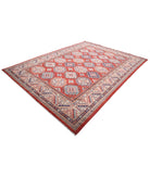 Kazak 8' 2" X 11' 3" Hand-Knotted Wool Rug 8' 2" X 11' 3" (249 X 343) / Red / Ivory