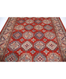 Kazak 8' 2" X 11' 3" Hand-Knotted Wool Rug 8' 2" X 11' 3" (249 X 343) / Red / Ivory