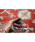 Kazak 6' 9" X 8' 9" Hand-Knotted Wool Rug 6' 9" X 8' 9" (206 X 267) / Red / Ivory