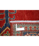 Kazak 6' 9" X 8' 9" Hand-Knotted Wool Rug 6' 9" X 8' 9" (206 X 267) / Red / Ivory