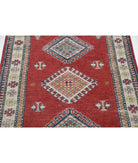 Kazak 2' 10" X 4' 7" Hand-Knotted Wool Rug 2' 10" X 4' 7" (86 X 140) / Red / Ivory