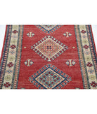 Kazak 2' 10" X 4' 7" Hand-Knotted Wool Rug 2' 10" X 4' 7" (86 X 140) / Red / Ivory