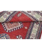 Kazak 2' 10" X 4' 8" Hand-Knotted Wool Rug 2' 10" X 4' 8" (86 X 142) / Red / Ivory