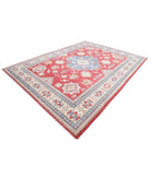 Kazak 9' 1" X 12' 4" Hand-Knotted Wool Rug 9' 1" X 12' 4" (277 X 376) / Red / Ivory