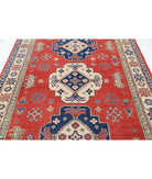 Kazak 6' 7" X 9' 4" Hand-Knotted Wool Rug 6' 7" X 9' 4" (201 X 284) / Red / Ivory