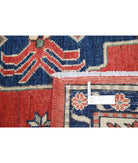 Kazak 6' 7" X 9' 4" Hand-Knotted Wool Rug 6' 7" X 9' 4" (201 X 284) / Red / Ivory