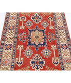 Kazak 3' 1" X 5' 1" Hand-Knotted Wool Rug 3' 1" X 5' 1" (94 X 155) / Red / Ivory