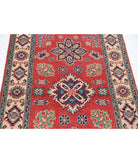 Kazak 3' 0" X 4' 11" Hand-Knotted Wool Rug 3' 0" X 4' 11" (91 X 150) / Red / Ivory