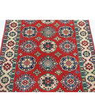 Kazak 3' 3" X 4' 11" Hand-Knotted Wool Rug 3' 3" X 4' 11" (99 X 150) / Red / Ivory