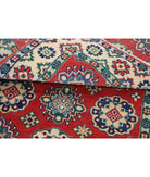 Kazak 3' 3" X 4' 11" Hand-Knotted Wool Rug 3' 3" X 4' 11" (99 X 150) / Red / Ivory