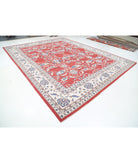 Kazak 12' 1" X 15' 3" Hand-Knotted Wool Rug 12' 1" X 15' 3" (368 X 465) / Red / Ivory