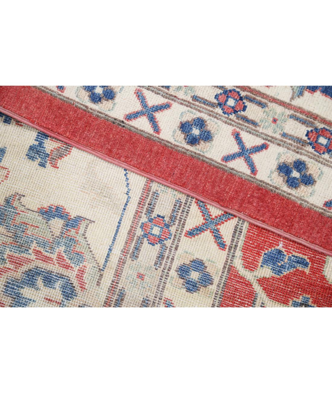 Kazak 12' 1" X 15' 3" Hand-Knotted Wool Rug 12' 1" X 15' 3" (368 X 465) / Red / Ivory