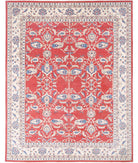 Kazak 12' 1" X 15' 3" Hand-Knotted Wool Rug 12' 1" X 15' 3" (368 X 465) / Red / Ivory