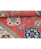 Kazak 8' 0" X 10' 1" Hand-Knotted Wool Rug 8' 0" X 10' 1" (244 X 307) / Red / Ivory