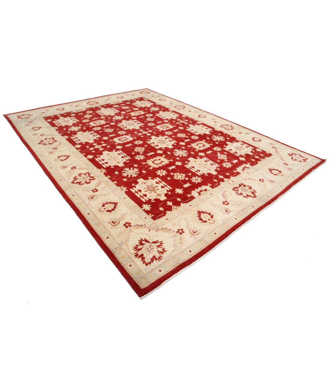 Kazak 8' 11" X 11' 9" Hand-Knotted Wool Rug 8' 11" X 11' 9" (272 X 358) / Red / Ivory