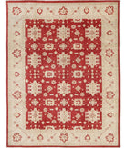 Kazak 8' 11" X 11' 9" Hand-Knotted Wool Rug 8' 11" X 11' 9" (272 X 358) / Red / Ivory