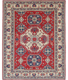 Kazak 9' 8" X 12' 5" Hand-Knotted Wool Rug 9' 8" X 12' 5" (295 X 378) / Red / Ivory