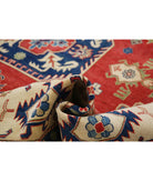 Kazak 9' 11" X 13' 7" Hand-Knotted Wool Rug 9' 11" X 13' 7" (302 X 414) / Red / Ivory