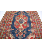 Kazak 6' 8" X 9' 7" Hand-Knotted Wool Rug 6' 8" X 9' 7" (203 X 292) / Blue / Red