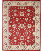 Kazak 8' 10" X 11' 9" Hand-Knotted Wool Rug 8' 10" X 11' 9" (269 X 358) / Red / Ivory