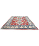 Kazak 10' 1" X 13' 3" Hand-Knotted Wool Rug 10' 1" X 13' 3" (307 X 404) / Red / Ivory