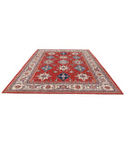 Kazak 9' 4" X 11' 10" Hand-Knotted Wool Rug 9' 4" X 11' 10" (284 X 361) / Red / Ivory