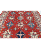 Kazak 9' 4" X 11' 10" Hand-Knotted Wool Rug 9' 4" X 11' 10" (284 X 361) / Red / Ivory