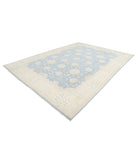 Kazak 9' 7" X 13' 4" Hand-Knotted Wool Rug 9' 7" X 13' 4" (292 X 406) / Blue / Ivory