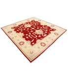 Kazak 7' 11" X 8' 3" Hand-Knotted Wool Rug 7' 11" X 8' 3" (241 X 251) / Red / Ivory