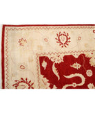 Kazak 7' 11" X 8' 3" Hand-Knotted Wool Rug 7' 11" X 8' 3" (241 X 251) / Red / Ivory