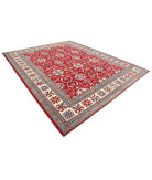 Kazak 10' 2" X 12' 9" Hand-Knotted Wool Rug 10' 2" X 12' 9" (310 X 389) / Red / Ivory