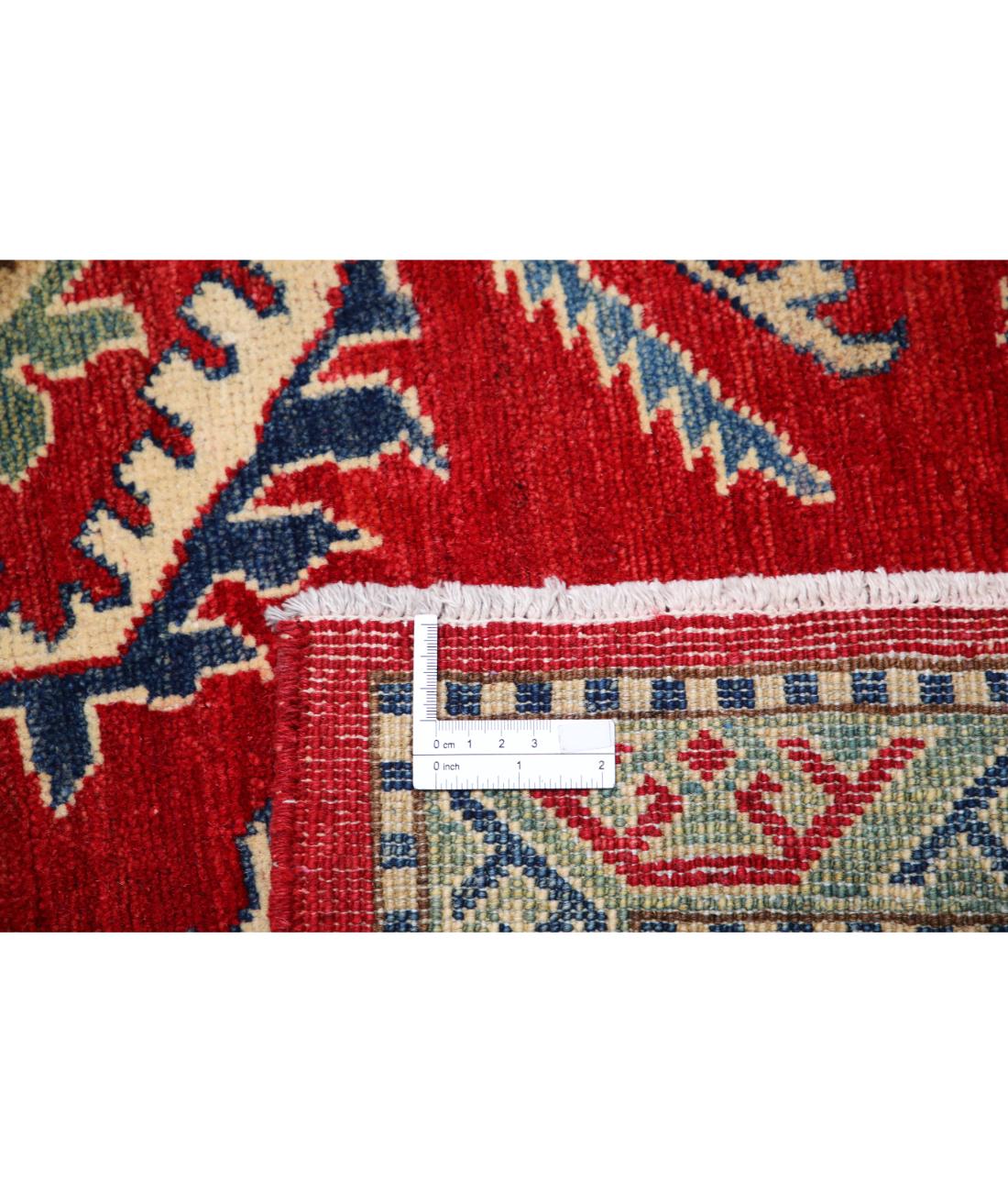 Kazak 10' 2" X 12' 9" Hand-Knotted Wool Rug 10' 2" X 12' 9" (310 X 389) / Red / Ivory