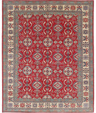 Kazak 10' 2" X 12' 9" Hand-Knotted Wool Rug 10' 2" X 12' 9" (310 X 389) / Red / Ivory